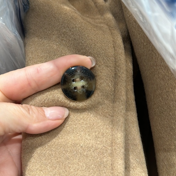 Calvin Klein Single Breasted Cashmere Wool Blend Reefer Coat - Picture 7 of 10